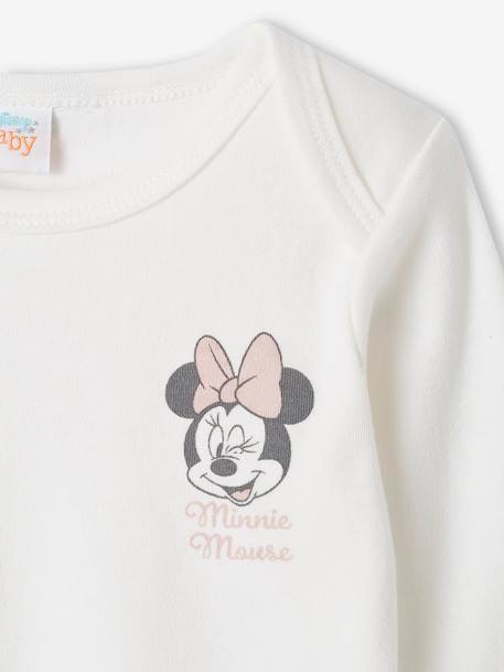 Set romper + broek + muts voor meisjes Disney® Minnie roze (poederkleur) - vertbaudet enfant 