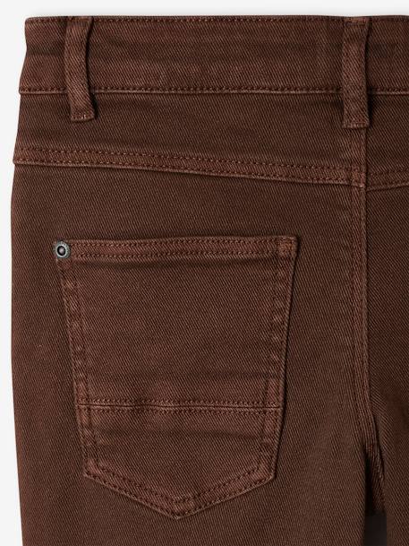 Gekleurde slim MorphologiK LARGE jongens beige+chocoladebruin+hemelsblauw+kaki+leiblauw+terracotta - vertbaudet enfant 