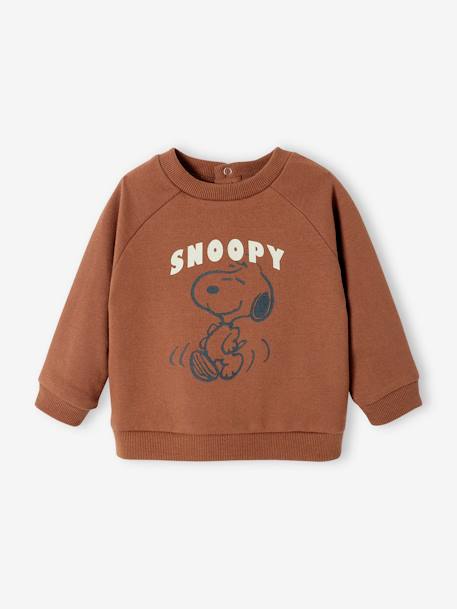 Babysweater Peanuts® Snoopy chocoladebruin - vertbaudet enfant 