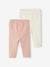 Set van 2 babyleggings roze (poederkleur) - vertbaudet enfant 