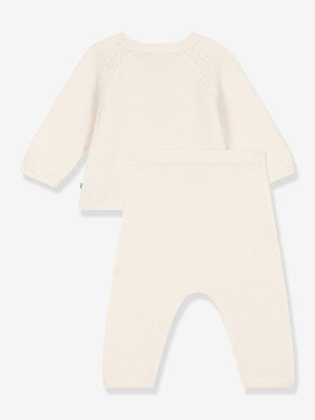 2-delige set PETIT BATEAU wit, bedrukt - vertbaudet enfant 