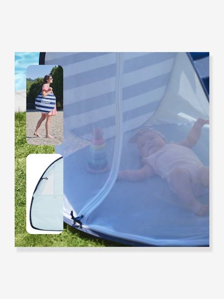 Anti-UV UPF50+ tent met muggenet Babymoov groen+MARINIERE - vertbaudet enfant 