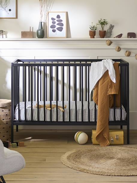 Cocoon babybed hout+wit+zwart - vertbaudet enfant 