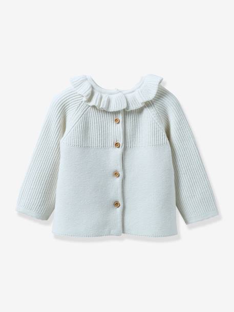 Babyvestje met kraag CYRILLUS ecru - vertbaudet enfant 