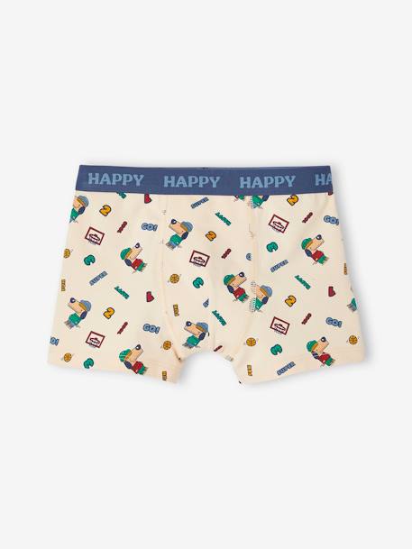 Set met 5 stretch boxers hond voor jongens grijsblauw - vertbaudet enfant 