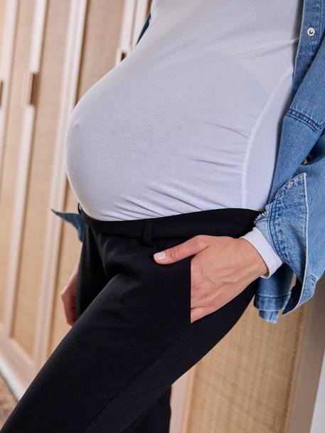 Naadloze zwangerschapsbroek met band zwart - vertbaudet enfant 