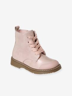 Schoenen-Meisje shoenen 23-38-Boots, laarsjes-Boots met veters en rits kleutercollectie meisjes