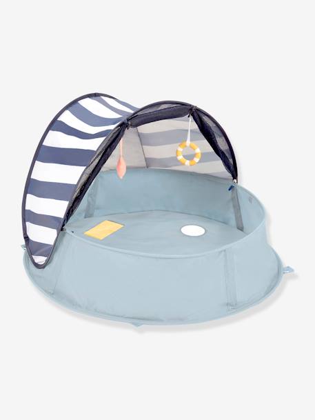 anti-UV UPF50+ pop-up tent Aquani BABYMOOV blauw wit grijs+groen - vertbaudet enfant 