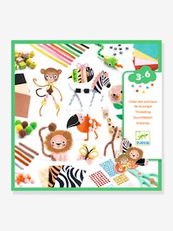 Speelgoed-Creatieve activiteiten-Plakken en vormgeven-Creatieve doos - Jungledieren - DJECO