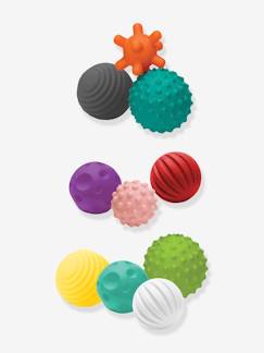 Speelgoed-Eerste levensjaren-Eerste speelgoed-Set van 10 soepele sensorische ballen - INFANTINO