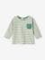 Gestreept T-shirt baby met lange mouwen groen, gestreept - vertbaudet enfant 