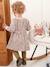 Babyjurk van molton beige (poederkleur)+goudbeige+nachtblauw - vertbaudet enfant 