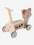 FSC¨-houten drager en loopwagen TANZANIE 2 in 1 hout+rozen - vertbaudet enfant 