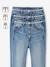 Jeans Mom fit MorphologiK meisjes heupomtrek MEDIUM stone - vertbaudet enfant 