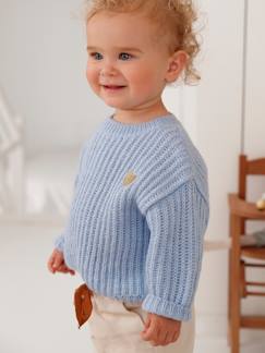 Baby-Trui, vest, sweater-Trui-Gebreide babytrui met gouden hartje