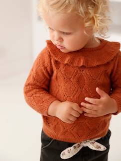 Baby-Trui, vest, sweater-Trui-Babytrui net ruitmotief