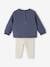 Disney® set voor babymeisje fleece sweater + fluwelen broek leiblauw - vertbaudet enfant 