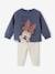 Disney® set voor babymeisje fleece sweater + fluwelen broek leiblauw - vertbaudet enfant 