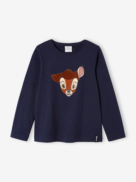 T-shirt met lange mouwen meisje Disney® Bambi marineblauw - vertbaudet enfant 