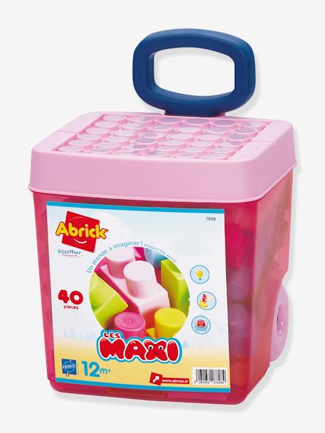 Rolly Bricks 40 onderdelen - Les Maxi - ECOIFFIER blauw+rozen - vertbaudet enfant 