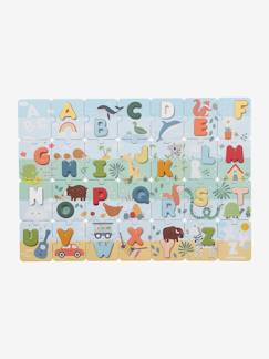 Speelgoed-Educatief speelgoed-FSC® karton en hout 2-in-1 alfabetpuzzel