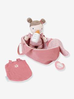 Speelgoed-Poppen-Poppen en toebehoren-Babyset wiegje en pop - LITTLE DUTCH