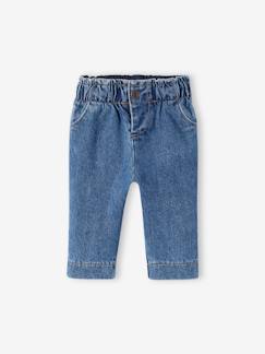 Baby-Broek, jean-Wijde babyjeans met elastische taille