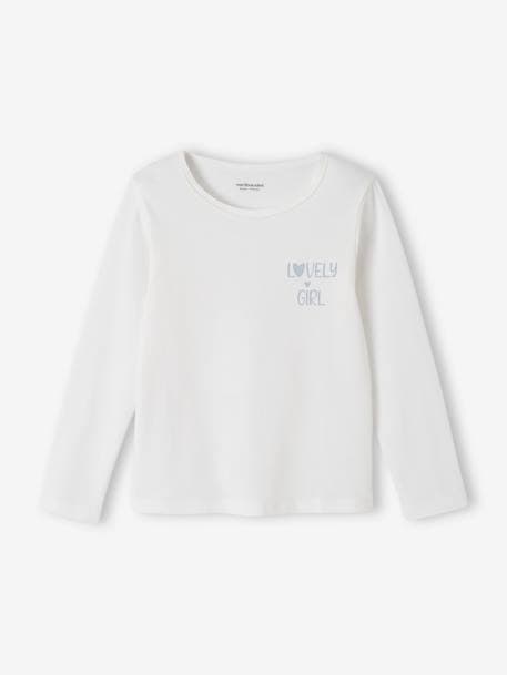 Set van 3 shirts voor meisjes met lange mouwen BASICS nude - vertbaudet enfant 