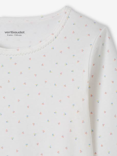 Set van 3 shirts voor meisjes met lange mouwen BASICS nude - vertbaudet enfant 