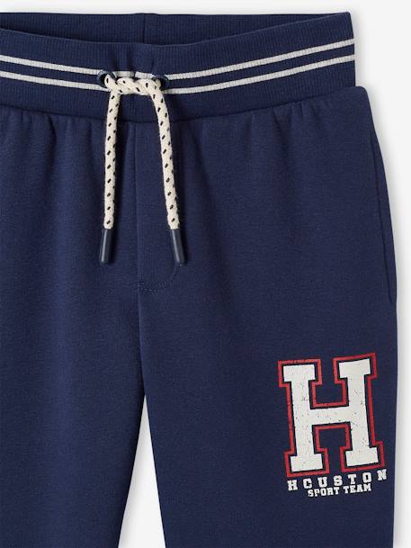 Sport joggingbroek van molton jongens gemêleerd grijs+grijsblauw+marineblauw - vertbaudet enfant 