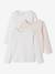 Set van 3 shirts voor meisjes met lange mouwen BASICS nude - vertbaudet enfant 