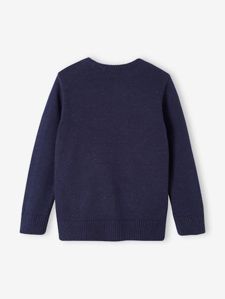 Jongenstrui van getwijnd tricot marineblauw+zandbeige - vertbaudet enfant 