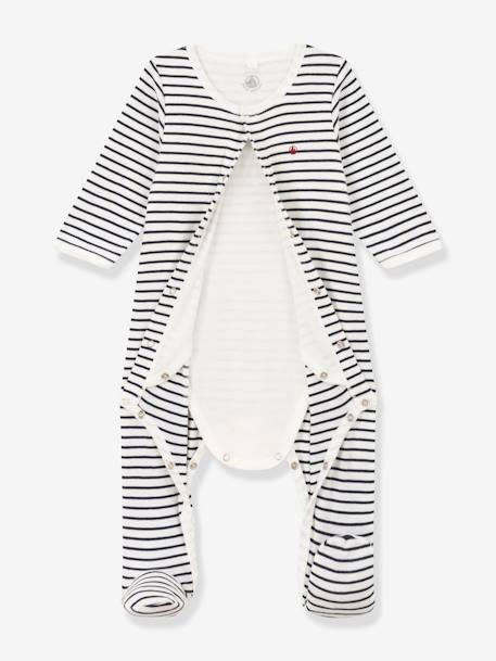 Bodyjama PETIT BATEAU wit, bedrukt - vertbaudet enfant 