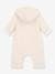 Lange gewatteerde jumpsuit met capuchon in katoen voor baby's PETIT BATEAU beige - vertbaudet enfant 