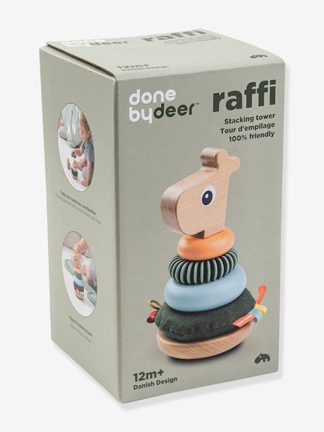 Stapeltoren Raffi - DONE BY DEER meerkleurig - vertbaudet enfant 