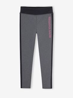 Meisje-Legging-Sportlegging meisjes met zijstroken