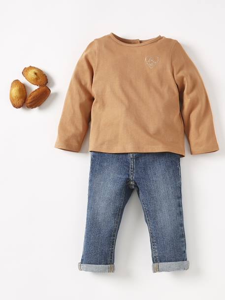 Babyjeans rechte pasvorm BASICS stone - vertbaudet enfant 