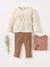 Set van 2 T-shirts BASICS baby lange mouwen lichtroze+rozen - vertbaudet enfant 