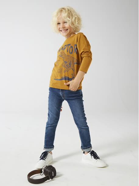 Slim fit jeans Basics jongens stone - vertbaudet enfant 