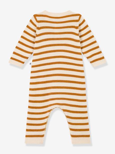 Gestreept gebreid babypakje PETIT BATEAU beige - vertbaudet enfant 