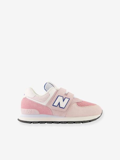 Kindersneakers met veters GC574D/PV574D NEW BALANCE¨ inktblauw+rozen - vertbaudet enfant 