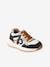 Babysneakers met veters en rits ecru+jeansblauw - vertbaudet enfant 