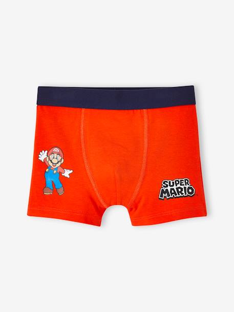 Set van 3 Super Mario® boxershorts voor jongens terracottategel - vertbaudet enfant 