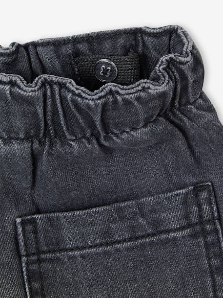 Wijde jongensbroek, eenvoudig aan te trekken denimgrijs+gebleekt denim+stone - vertbaudet enfant 