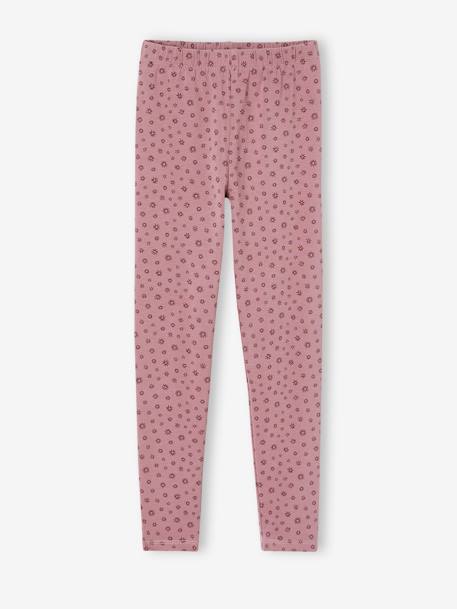 Set: fleece jurk en legging rozenhout - vertbaudet enfant 