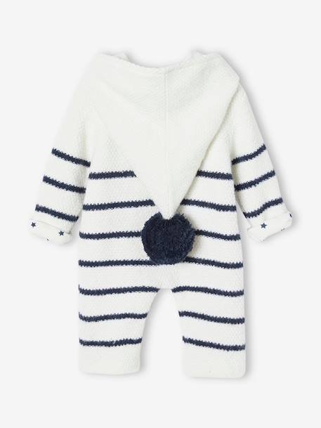 Babypakje vanaf geboorte van tricot met voering GESTREEPT IVOOR - vertbaudet enfant 