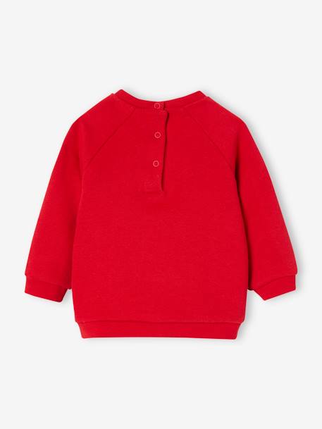 Personaliseerbare fleece babysweater rood - vertbaudet enfant 