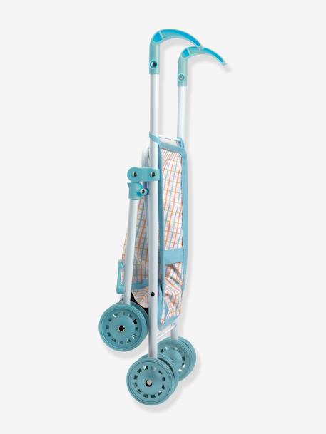 Metalen poppenbuggy - 44 cm - Pomea -DJECO blauw - vertbaudet enfant 