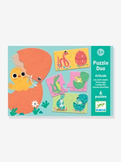 Speelgoed-Educatief speelgoed-Puzzel Duo Articulo - Grappige eieren - DJECO