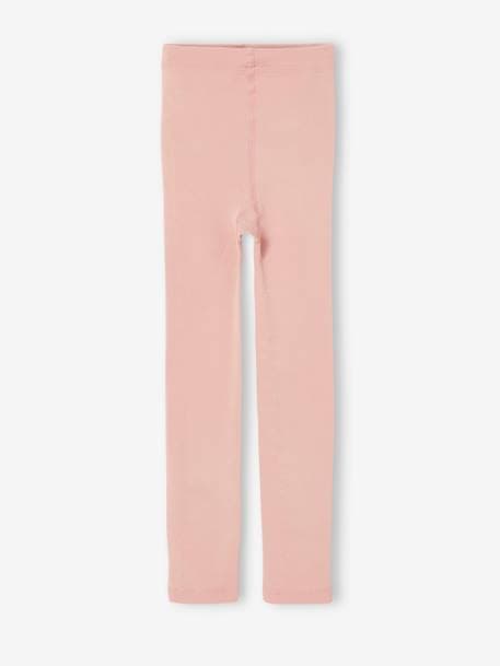 Fleece-legging voor meisjes blauw+roze (poederkleur)+zwart - vertbaudet enfant 